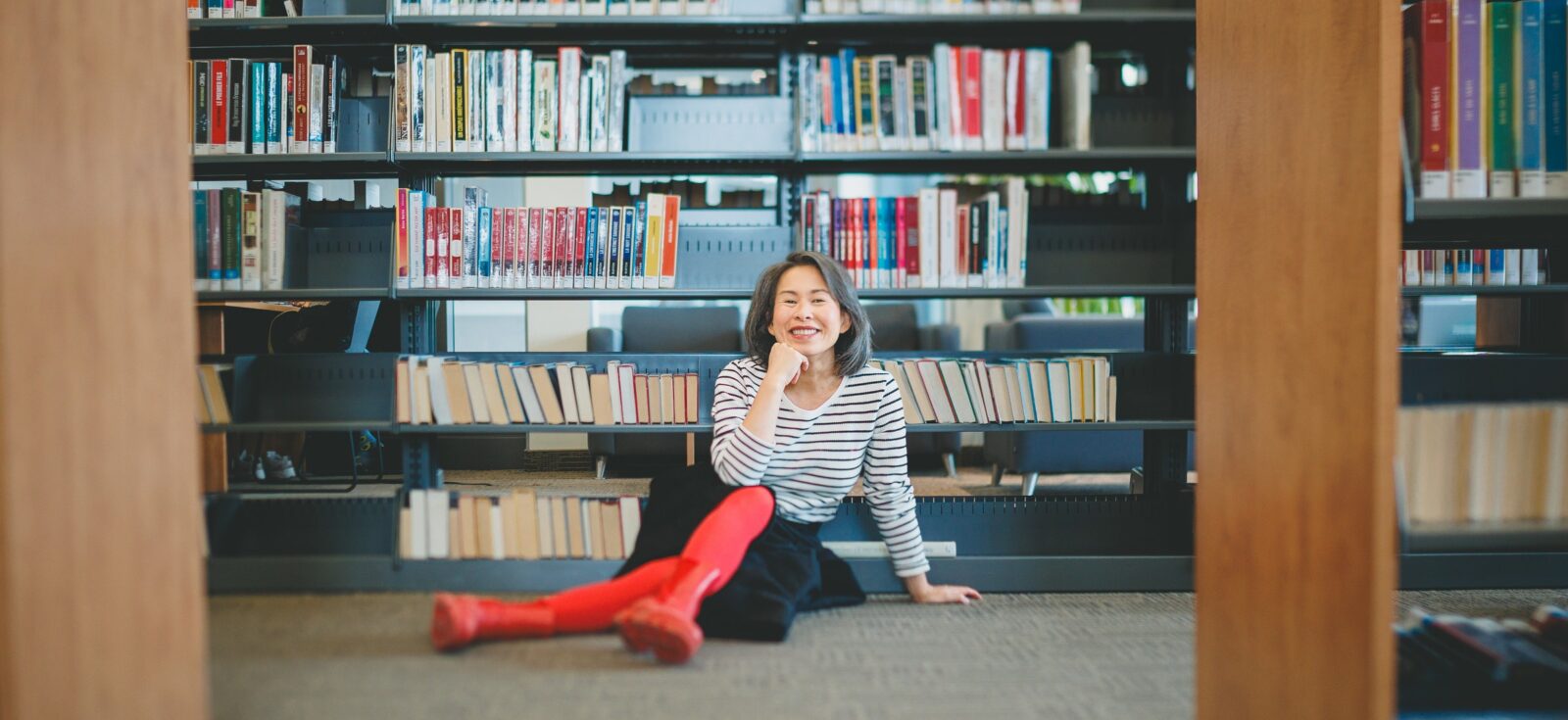 Kim Thúy et bibliothèque